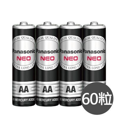 公司貨【國際牌Panasonic】碳鋅電池3號AA電池60顆 盒裝(1.5V黑錳電池/乾電池)