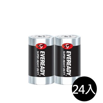 【永備EVEREADY】1235SW2黑金鋼 碳鋅電池2號(C)24入盒裝(錳乾 黑錳 乾電池)