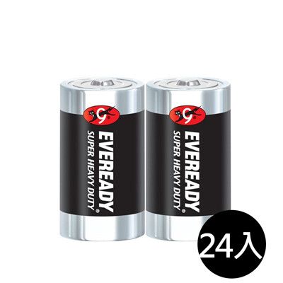 【永備EVEREADY】1250SW2黑金鋼 碳鋅電池1號(D)24顆盒裝(錳乾 黑錳 乾電池)