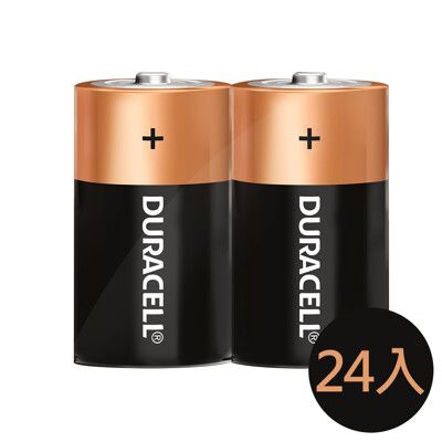 【金頂DURACELL金霸王】1號D 吊卡 24入裝 鹼性電池(1.5V 長效電力保證)