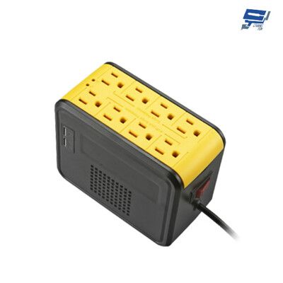 昌運監視器IDEAL愛迪歐PSCU-1000 1000VA 1KVA含USB充電埠電子式穩壓器晶漾黃