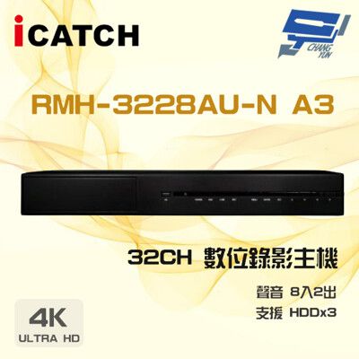 昌運監視器 ICATCH 可取 RMH-3228AU-N A3 32路  DVR 數位錄影主機