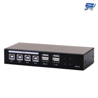 昌運監視器 HANWELL SMK104K2 4埠 桌上型 USB KVM 電腦切換器