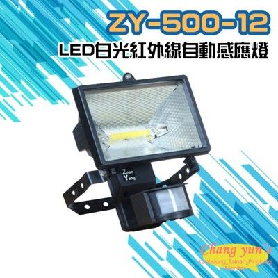 昌運監視器  ZY-500-12 LED白光紅外線自動感應燈 台灣製造