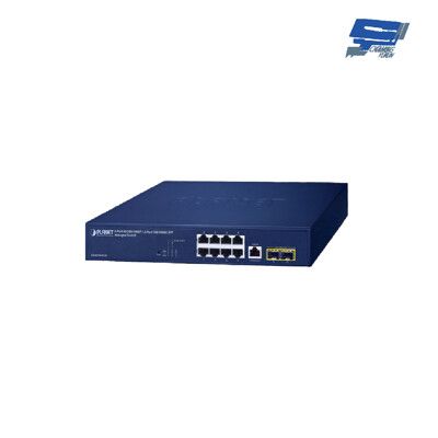 昌運監視器 GS-4210-8T2S 8埠網管型交換機 背板頻寬36Gbps MAC Fillter
