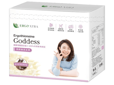 Goddess亮姸煥采女神~ 圓酵母穀胱甘肽 X100%天然麥角硫因,麥角硫因含量5mg