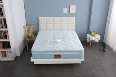 【契斯特-小資乳膠版】極凍紗凍感2.5線徑硬式彈簧床墊-IKEA120*200