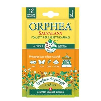 【樟腦丸的替代品】ORPHEA歐菲雅 衣物保護品掛片式  佛手柑