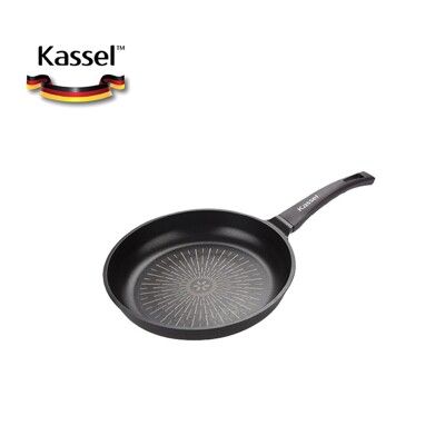 韓國Kassel 鑽石超導熱不沾平底鍋-26cm(瓦斯爐、電磁爐適用款、不挑爐具)